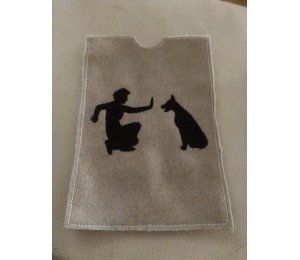 Stickdatei - Hundeplatz Silhouette